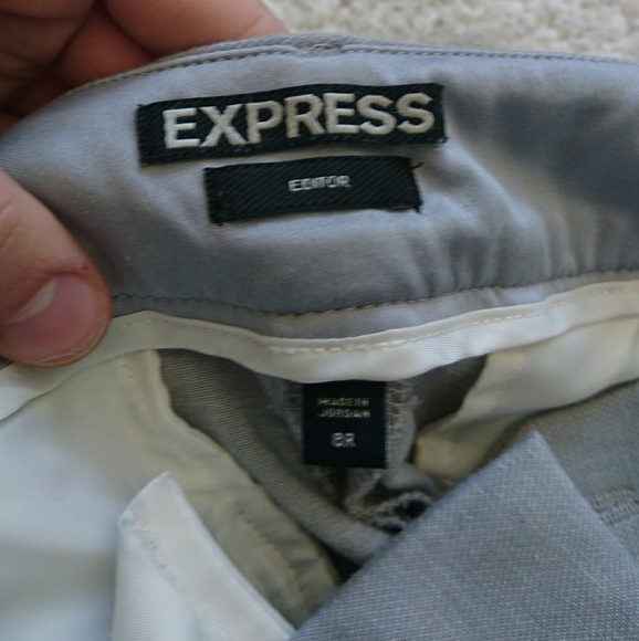 Light gray Express Editor barely boot pants 8R - Picture 5 of 8